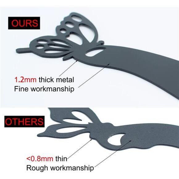 Metal Cat Garden Decor (2 Pack), 15" Large Size Cat Decorative Garden Stakes - Picture 5 of 7